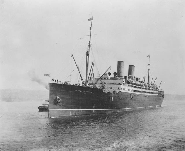 Le navire à vapeur Empress of Ireland