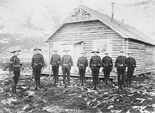 North West Mounted Police town station on 4th Avenue, Dawson, Yukon Territory