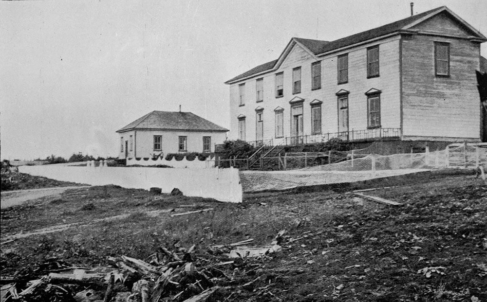 Metlakatla Indian Residential School, exterior view, ca. 1900–1902
