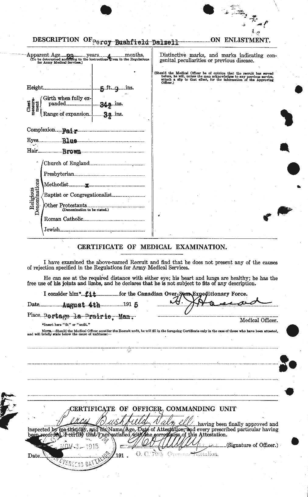 Soldiers of the First World War – CEF 276446b