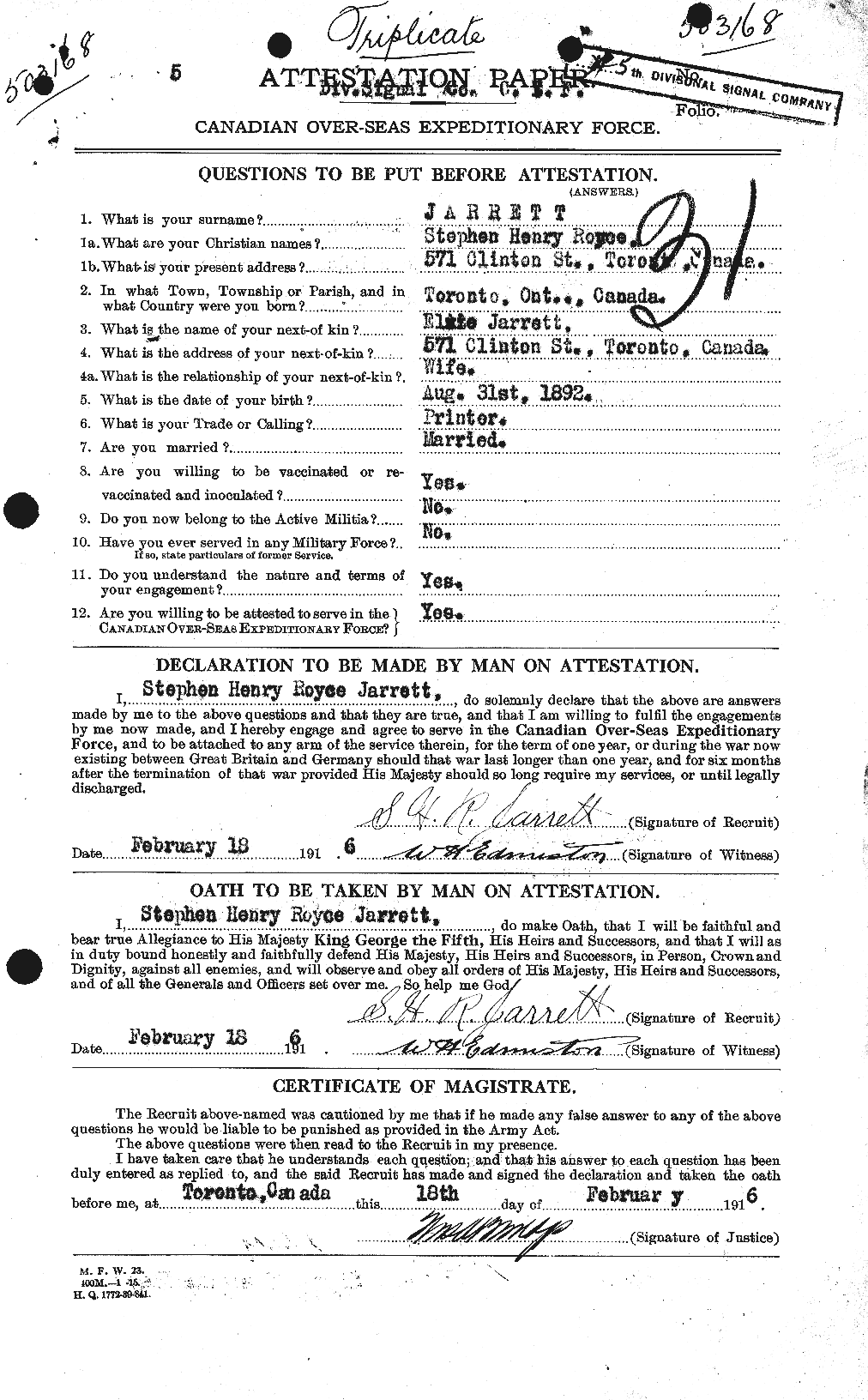 Soldats de la Première Guerre mondiale – CEC 414579a