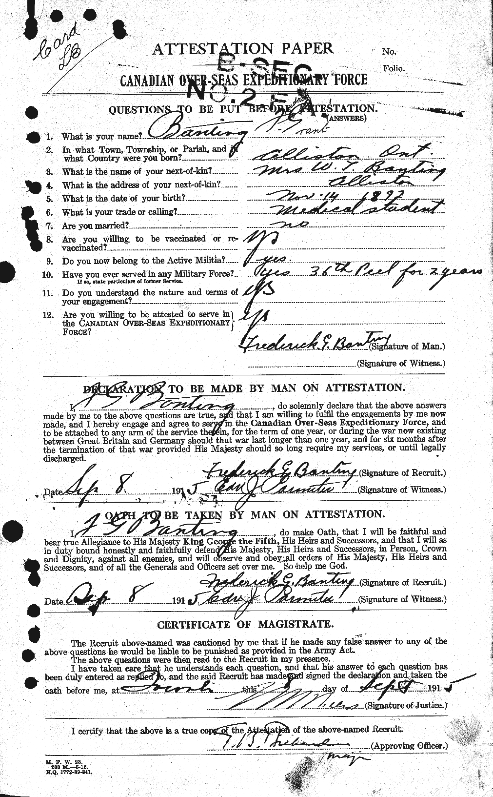 Document d'attestation 1