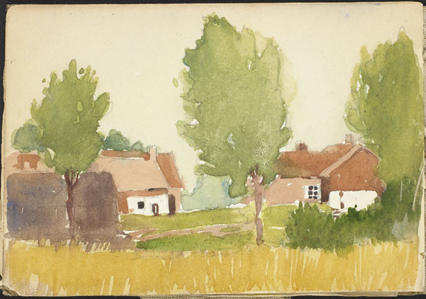 Landscape with buildings, French Flanders (e008315349)