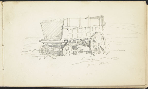 Wagon in a field, Belgium