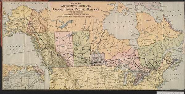 Grand Trunk Pacific Railway Map Item # 28 - Maps, Plans And Charts @ Lac